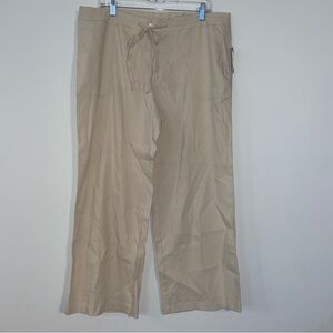 NWT Pendleton Women’s Linen Blend Wide Leg Natural Beachy Boho Pants - Size 16